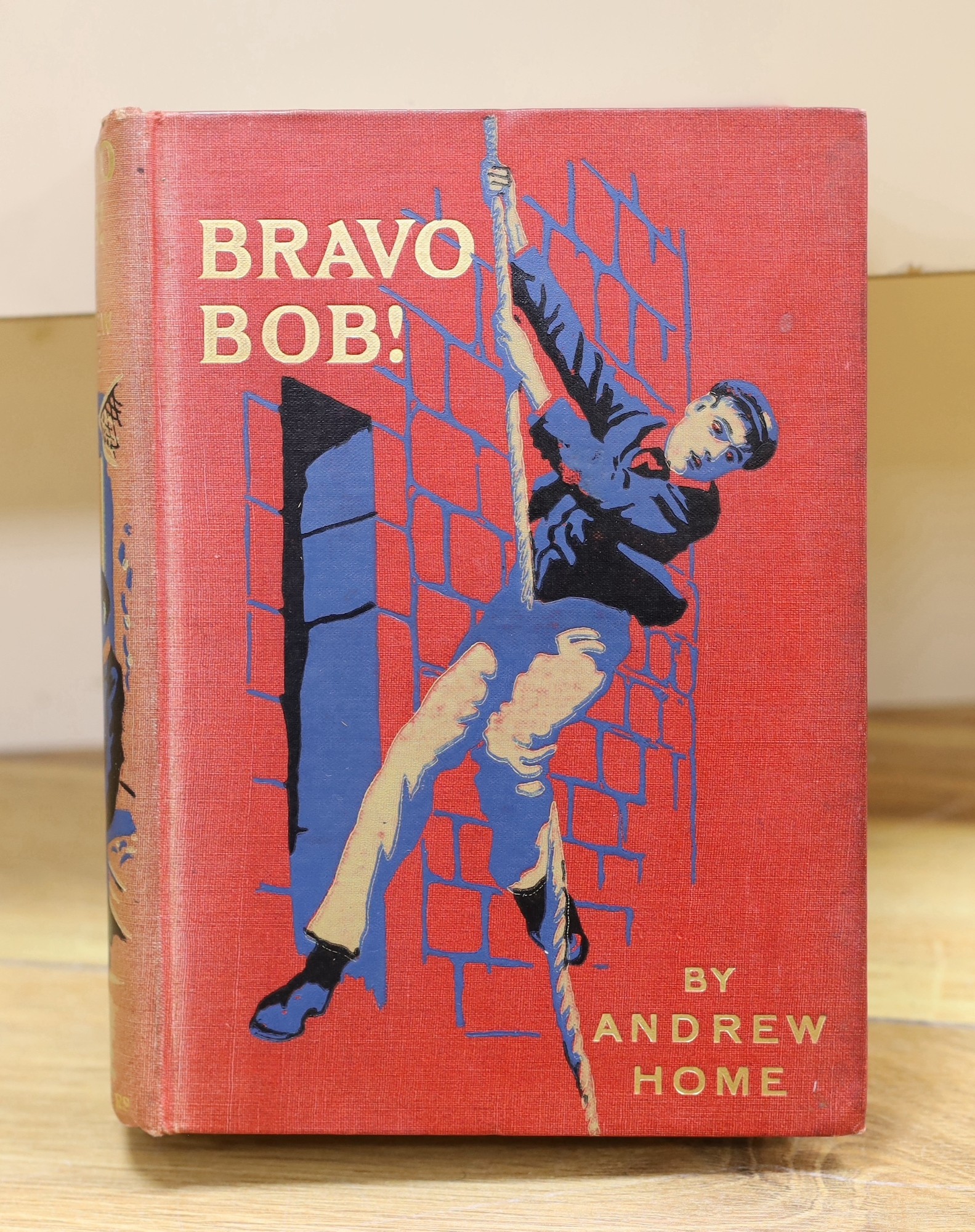 Original Artwork - Harold Copping (1863-1932) - A full set of six en grisaille illustrations for Bravo Bob, by Andrew Hone, signed, 30 x 19cms., framed, together with a copy the book, 1909